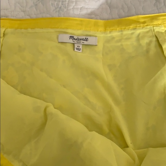 Madewell Yellow Lace Mini Skirt - Picture 7 of 9